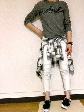 Anna☪︎⋆｡˚✩さん（レディース・156cm）の春コーディネート