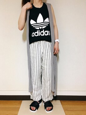 Anna☪︎⋆｡˚✩さん（レディース・156cm）の夏コーディネート