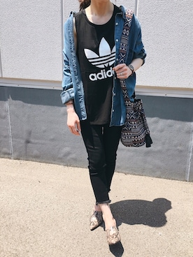 Anna☪︎⋆｡˚✩さん（レディース・156cm）の夏コーディネート