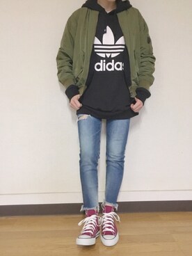 Anna☪︎⋆｡˚✩さん（レディース・156cm）の秋コーディネート