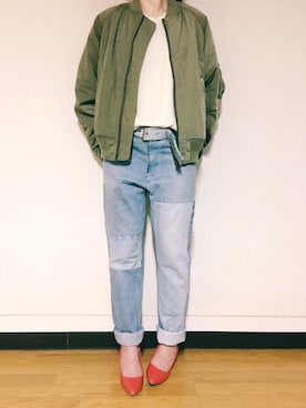 「ink（インク）のアイテム」を使った、Anna☪︎⋆｡˚✩さん（レディース・156cm）の冬コーディネート