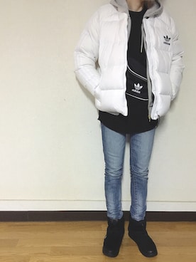Anna☪︎⋆｡˚✩さん（レディース・156cm）の冬コーディネート