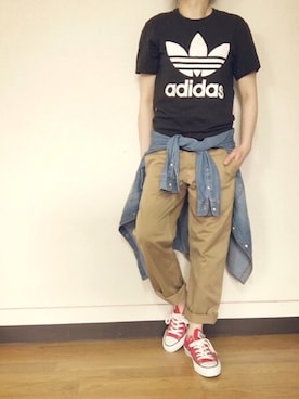 Anna☪︎⋆｡˚✩さん（レディース・156cm）の春コーディネート