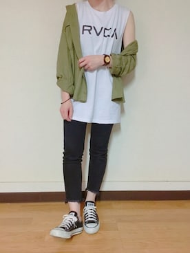 Anna☪︎⋆｡˚✩さん（レディース・156cm）の秋コーディネート