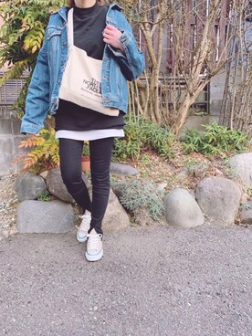 「H&M（エイチ・アンド・エム）のアイテム（タンクトップ、ホワイト系）」を使った、Anna☪︎⋆｡˚✩さん（レディース・156cm）の春コーディネート