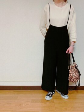 「Daniel Wellington（ダニエルウェリントン）の販売終了クラシックペティット アッシュフィールド32mm（アナログ腕時計）」を使った、Anna☪︎⋆｡˚✩さん（レディース・156cm）の夏コーディネート