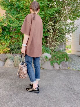 「zozoデニム」｜「アイテム（腕時計）」を使った、Anna☪︎⋆｡˚✩さん（レディース・156cm）の秋コーディネート