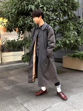 「Dr. Martens（ドクターマーチン）のDR.MARTENS / ドクターマーチン : WINGTIP BROGUE #（ドレスシューズ）」を使った、タマちゃんさん（メンズ・177cm）の秋コーディネート