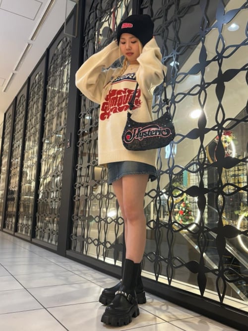 HYSTERIC GLAMOUR WRAPPED HEARTスパンコールバッグ HYSTERIC GLAMOUR（ヒステリックグラマー）の「WRAPPED HEART