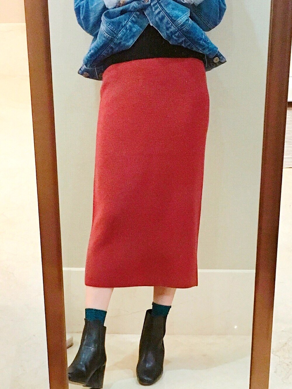 Ungrid（アングリッド）の「ウォッシュブリーチGジャン（デニム