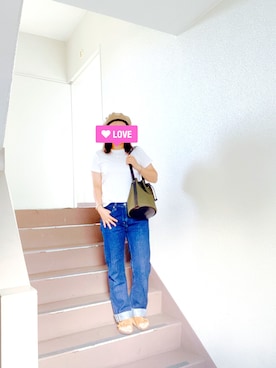 「orslow」｜「アイテム（ハンチング/ベレー帽）」を使った、eee☆さん（レディース・162cm）の夏コーディネート