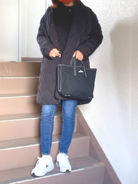 「ORCIVAL（オーシバル）のアイテム（ダウンジャケット/コート）」を使った、eee☆さん（レディース・162cm）の冬コーディネート