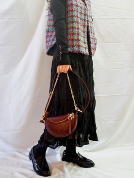 「日系极简」｜「アイテム（その他アウター）」を使った、kikonana🍓さん（レディース・158cm）の秋コーディネート