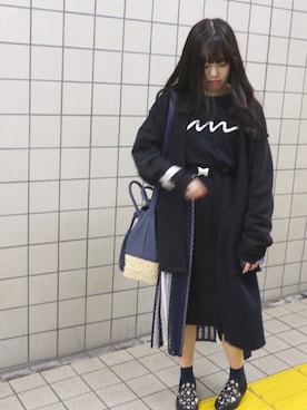「TOGA PULLA（トーガ　プルラ）のアイテム（スリッポン）」を使った、kasumiさん（レディース・154cm）の春コーディネート