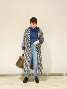 「CIAOPANIC TYPY（チャオパニックティピー）のアイテム（その他シューズ）」を使った、kasumiさん（レディース・154cm）の冬コーディネート