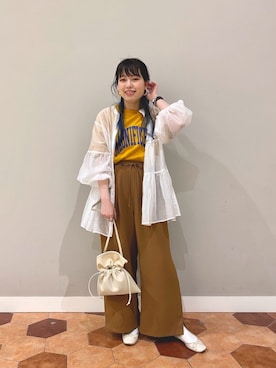 「CIAOPANIC TYPY」｜「アイテム（その他）」を使った、kasumiさん（レディース・154cm）の春コーディネート