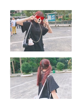 「アイテム（PC・スマホグッズ/家電）」を使った、桜野羽咲さん（レディース・158cm・20代）の夏コーディネート