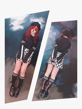 桜野羽咲さん(レディース・158cm)の春コーディネート