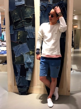 「ノーティードッグ」｜HAJIME ABEさん（メンズ・176cm）の春コーディネート