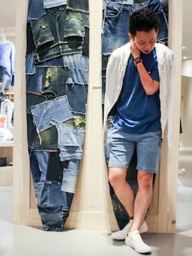 「ノーティードッグ」｜HAJIME ABEさん（メンズ・176cm）の夏コーディネート