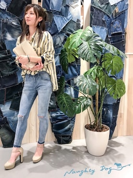 「ノーティードッグ」｜HAJIME ABEさん（レディース・160cm）の春コーディネート