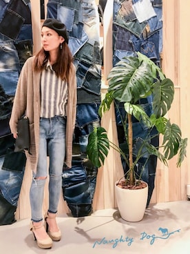 「タックイン」｜HAJIME ABEさん（レディース・160cm）の春コーディネート