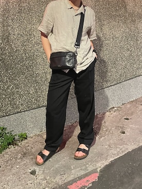 「アイテム（メッセンジャーバッグ）」を使った、Willyさん（メンズ・178cm・20代）の夏コーディネート