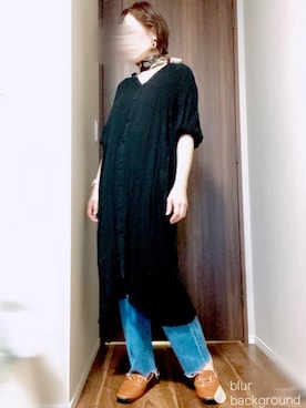 「Alphabets alphabet（アルファベッツアルファベット）のアイテム（ワンピース/ドレス）」を使った、KiNaKoさん（レディース・162cm）の秋コーディネート
