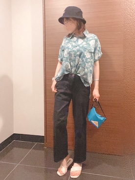 「Factor=（ファクターイコール）のアイテム（トップス）」を使った、KiNaKoさん（レディース・162cm）の夏コーディネート