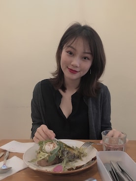 「H&M（エイチ・アンド・エム）のアイテム（アンサンブル）」を使った、Rebecca さん（レディース・155cm）の春コーディネート