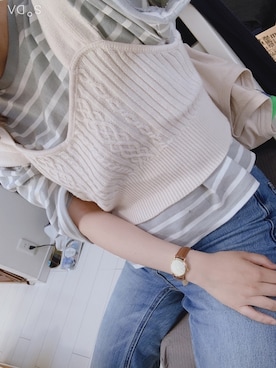 「apres jour（アプレジュール）のアイテム（その他トップス）」を使った、ayamamaさん（レディース・156cm）の春コーディネート