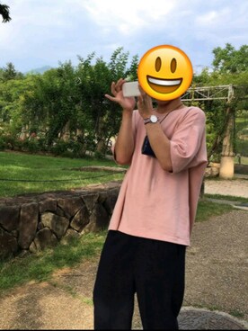 「ダニエルウェリントン」｜「アイテム（その他シューズ）」を使った、よっしーさん（メンズ・180cm）の夏コーディネート