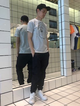 「アイテム（キャップ）」を使った、児玉 洋介さん（メンズ・176cm・20代）の夏コーディネート