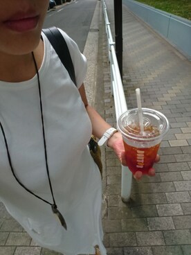 「Banana Republic（バナナリパブリック）のアイテム（ショルダーバッグ）」を使った、ほとがさん（レディース・158cm）の夏コーディネート