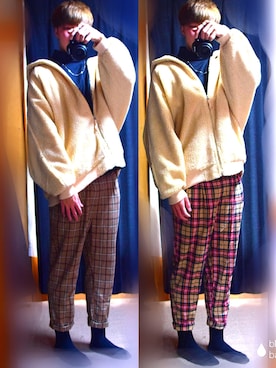 「improves（インプローブス）のアイテム（ブルゾン）」を使った、renさん（メンズ・182cm）の冬コーディネート