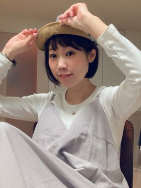 「cap」｜mizutamariさん（レディース・153cm）の夏コーディネート