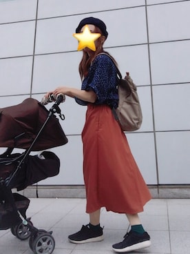「LAKOLE（ラコレ）のアイテム（ハンチング/ベレー帽）」を使った、yukkoさん（レディース・152cm）の秋コーディネート