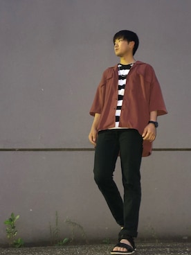 「3色コーデ」｜「アイテム（その他）」を使った、こーせさん（メンズ・174cm）の夏コーディネート