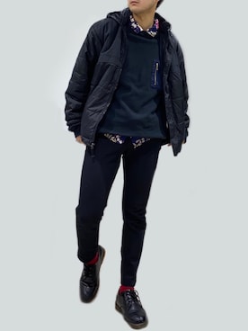 「shiyoh」｜「アイテム（ダウンジャケット/コート）」を使った、こーせさん（メンズ・174cm）の冬コーディネート