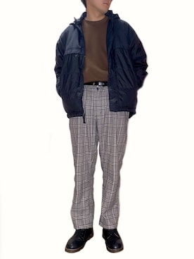 「shiyoh」｜「アイテム（ダウンジャケット/コート）」を使った、こーせさん（メンズ・174cm）の冬コーディネート