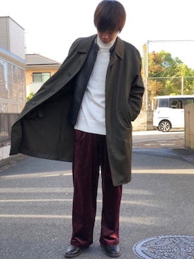 「LIDNM（リドム）のアイテム（ジャケット/アウター）」を使った、miuraaaさん（メンズ・175cm）の冬コーディネート