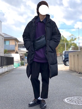 「kutir（クティール）のアイテム（スウェット）」を使った、miuraaaさん（メンズ・175cm）の冬コーディネート
