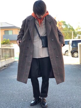 HARE岡山一番街店｜miuraaa使用「kutir（BIG Chester / ビッグ チェスター コート）」的時尚穿搭
