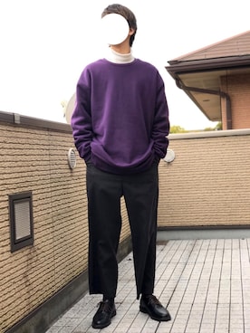 「kutir（クティール）のアイテム（スウェット）」を使った、miuraaaさん（メンズ・175cm）の冬コーディネート
