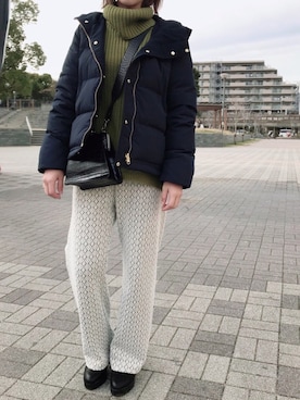 「URBAN RESEARCH Sonny Label（アーバンリサーチサニーレーベル）のアイテム（ダウンジャケット/コート）」を使った、koicakeさん（レディース・161cm）の冬コーディネート