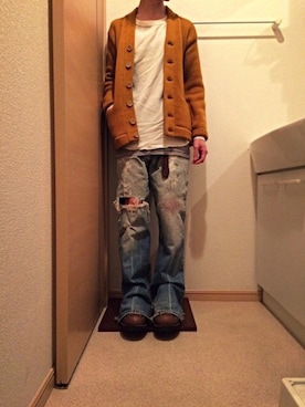 「RRL（ダブル アール エル）のアイテム（バッグ）」を使った、Pさん（メンズ・165cm）の春コーディネート