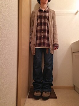 「N.HOOLYWOOD（N.ハリウッド）のアイテム（ブーツ）」を使った、Pさん（メンズ・165cm）の春コーディネート