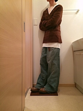 「mean（ミーン）のアイテム」を使った、Pさん（メンズ・165cm）の春コーディネート