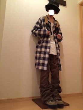 「N.HOOLYWOOD（N.ハリウッド）のアイテム（ブーツ）」を使った、Pさん（メンズ・165cm）の秋コーディネート