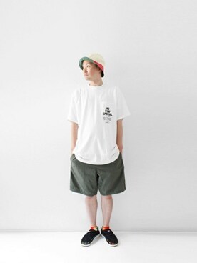 「Nothing special（ナッシングスペシャル）のアイテム」を使った、LOOK AT USさん（メンズ・174cm）の夏コーディネート